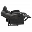 Coaster Hamilton 3-Piece Chenille Manual Reclining Sofa Set in Charcoal Gray