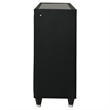 Coaster Lorient 8-Drawer Velvet Upholstered LED Dresser Cabinet in Black