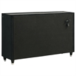 Coaster Ravenne 8-Drawer Velvet Upholstered LED Dresser Cabinet in Black