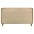 Coaster Bennett 6-Drawer Mid-Century Wood Dresser Cabinet in Light Oak