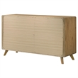 Coaster Bennett 6-Drawer Mid-Century Wood Dresser Cabinet in Light Oak