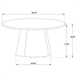 Coaster Franklin 3-Piece Round Wood Coffee Table Set in Gray/Dark Brown