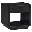Coaster Leandro 2-Piece Wood Coffee and End Table Set in Burnished Black
