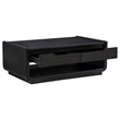 Coaster Leandro 2-Piece Wood Coffee and End Table Set in Burnished Black