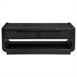 Coaster Leandro 2-Piece Wood Coffee and End Table Set in Burnished Black