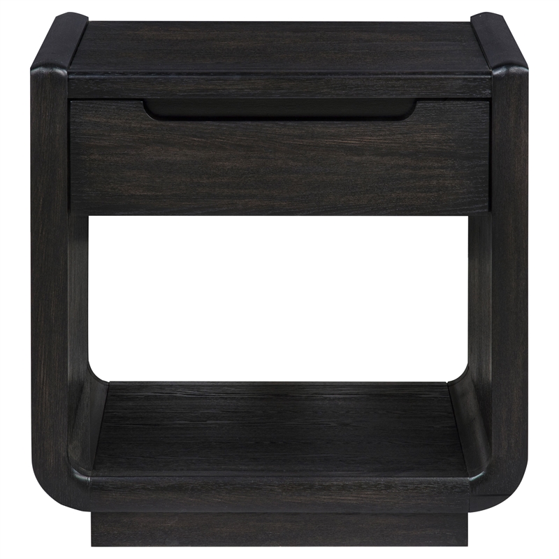 Coaster Leandro 3-Piece Wood Coffee and End Table Set in Burnished Black