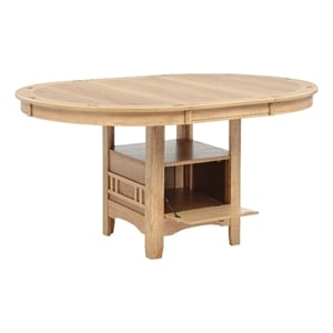 Coaster Lavon Oval Transitional Wood Dining Table in Light Oak