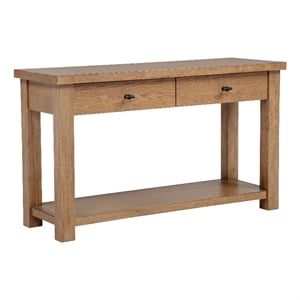 Coaster Beasley 2-Drawer Rectangular Wood Console Table in Golden Oak