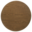 Coaster Franklin Round Pedestal Wood Side End Table in Dark Brown