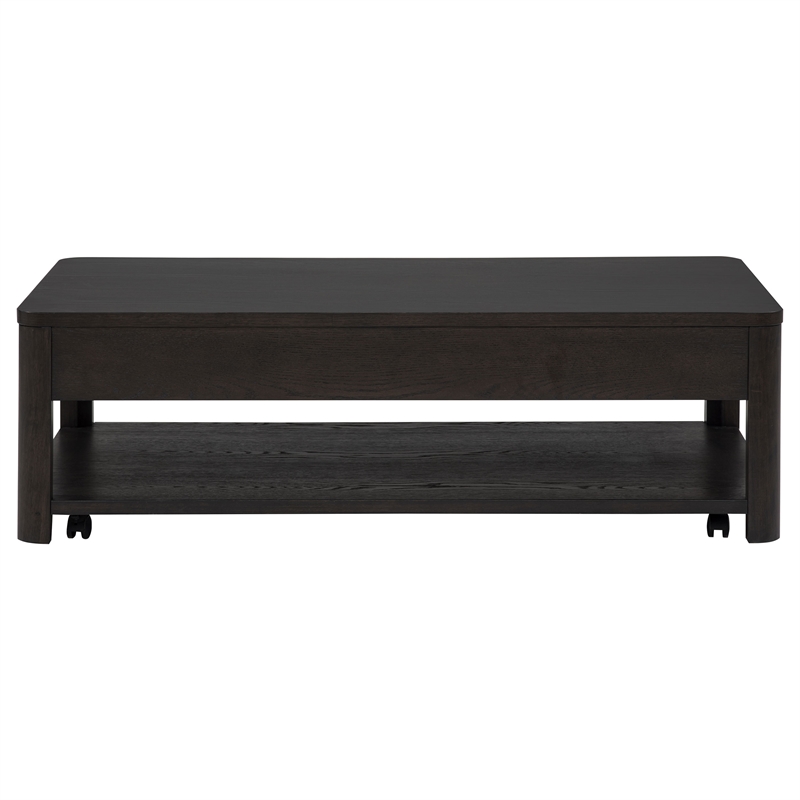 Coaster Marcelo Rectangular Transitional Wood Coffee Table in Coffee