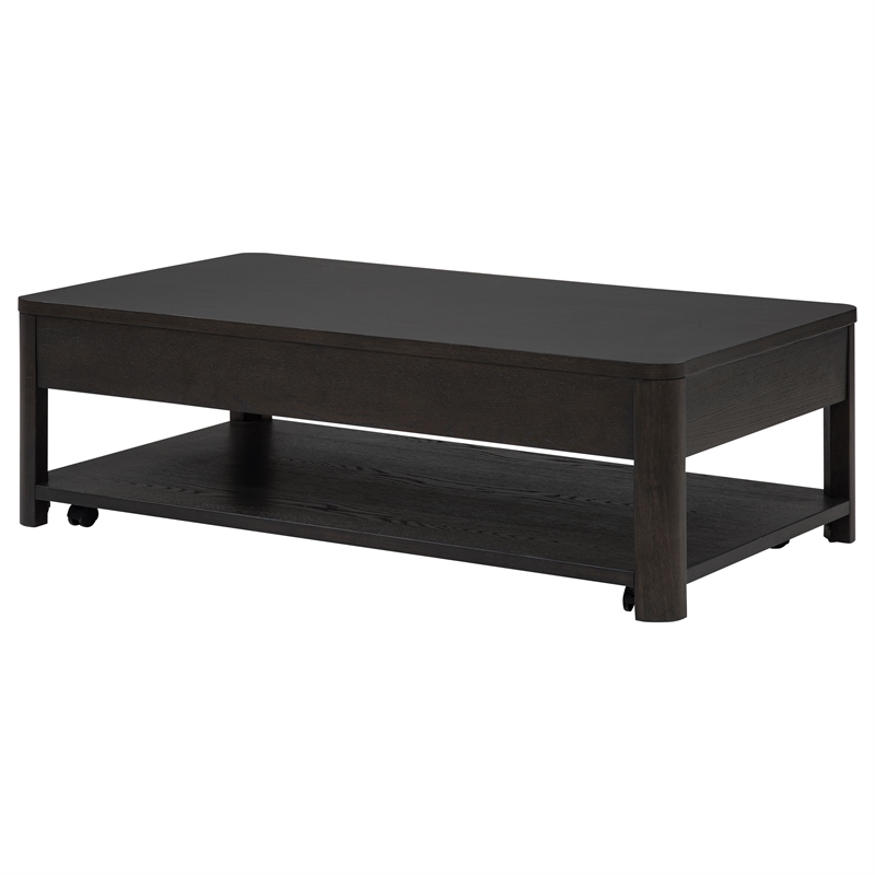 Coaster Marcelo Rectangular Transitional Wood Coffee Table in Coffee