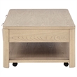 Coaster Marcelo Rectangular Transitional Wood Coffee Table in Light Elm