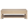 Coaster Marcelo Rectangular Transitional Wood Coffee Table in Light Elm