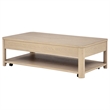 Coaster Marcelo Rectangular Transitional Wood Coffee Table in Light Elm