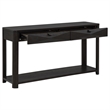 Coaster Marcelo Rectangular Transitional Wood Sofa Console Table in Coffee
