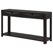 Coaster Marcelo Rectangular Transitional Wood Sofa Console Table in Coffee