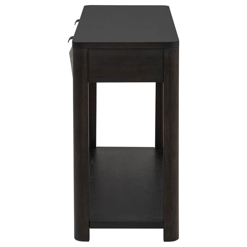 Coaster Marcelo Rectangular Transitional Wood Sofa Console Table in Coffee