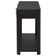 Coaster Marcelo Rectangular Transitional Wood Sofa Console Table in Coffee