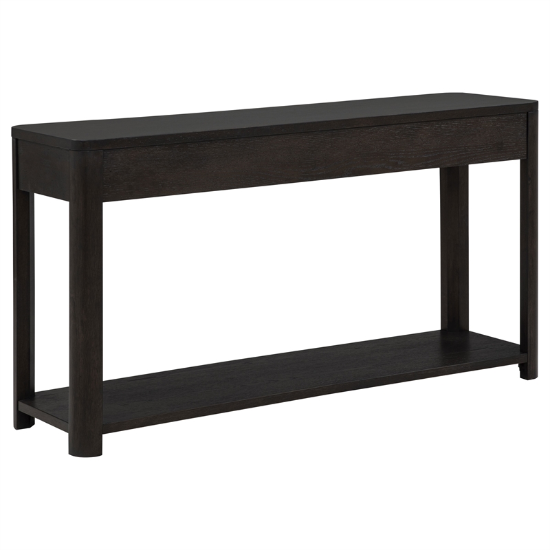 Coaster Marcelo Rectangular Transitional Wood Sofa Console Table in Coffee