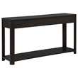 Coaster Marcelo Rectangular Transitional Wood Sofa Console Table in Coffee