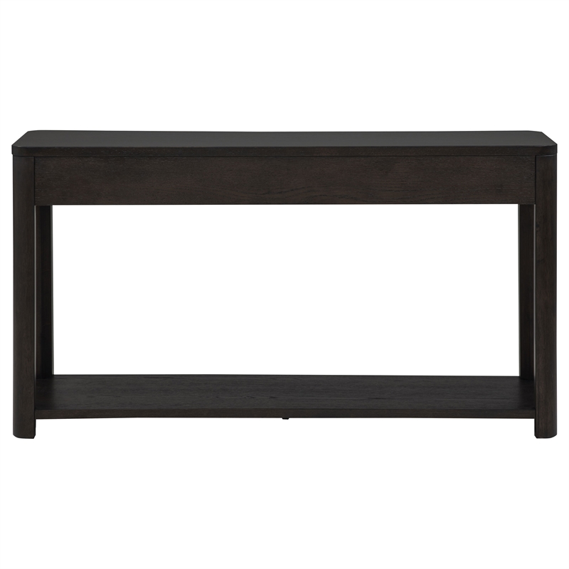 Coaster Marcelo Rectangular Transitional Wood Sofa Console Table in Coffee
