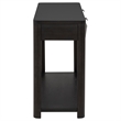 Coaster Marcelo Rectangular Transitional Wood Sofa Console Table in Coffee