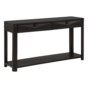 Coaster Marcelo Rectangular Transitional Wood Sofa Console Table in Coffee