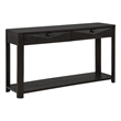 Coaster Marcelo Rectangular Transitional Wood Sofa Console Table in Coffee