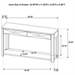 Coaster Marcelo Rectangular Transitional Wood Sofa Console Table in Light Elm