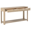 Coaster Marcelo Rectangular Transitional Wood Sofa Console Table in Light Elm