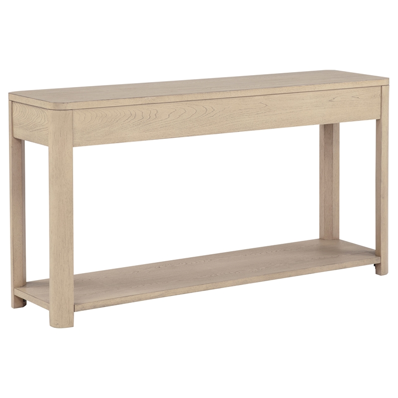 Coaster Marcelo Rectangular Transitional Wood Sofa Console Table in Light Elm