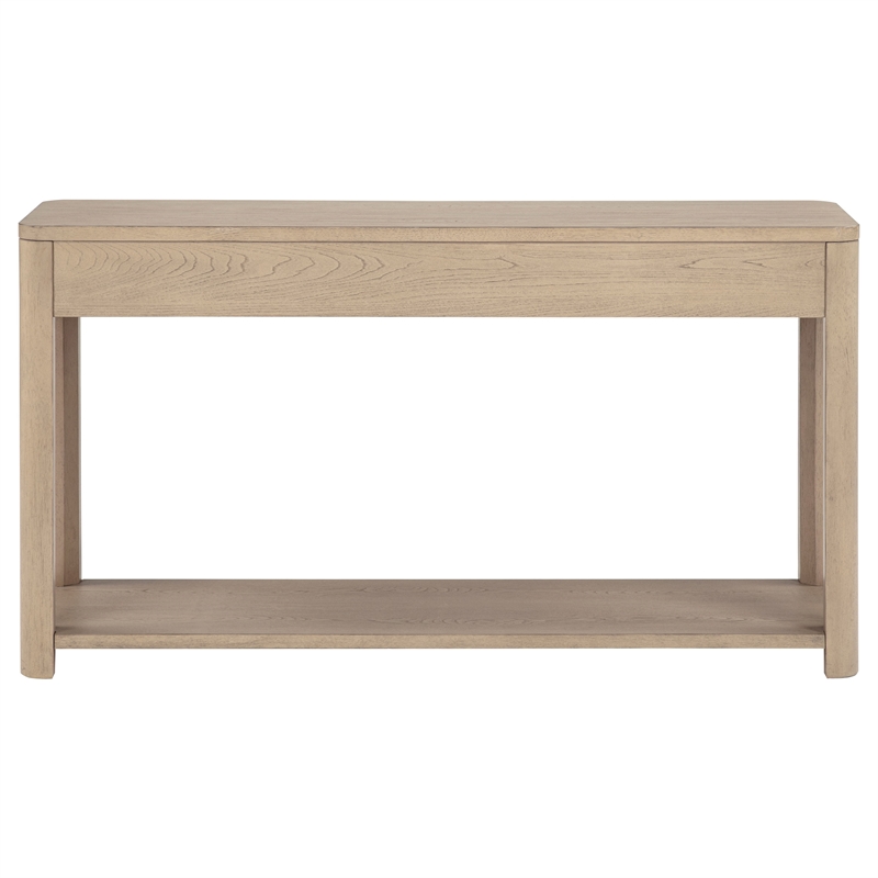 Coaster Marcelo Rectangular Transitional Wood Sofa Console Table in Light Elm