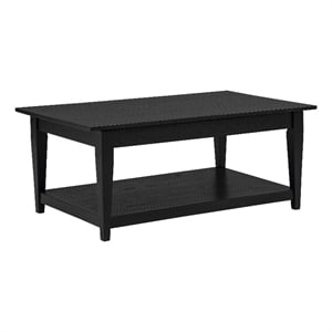 Coaster Lindenton Rectangular Wood Occasional Cocktail Coffee Table in Black