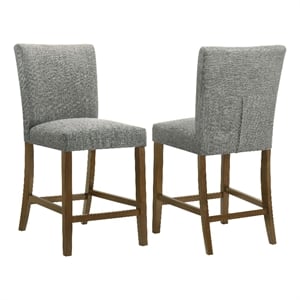 Coaster Paxton 24.5&quot Fabric Upholstered Counter Height Chair in Gray