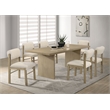 Coaster Decker 7-Piece Wood Dining Set with Spindle Chair in Cream/Natural Oak