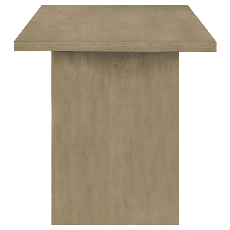 Coaster Decker 7-Piece Wood and Fabric Counter Dining Set in Natural Oak/Gray