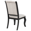 Coaster Phelps 19.5'' Fabric Dining Side Chair in Tan/Distressed Noir