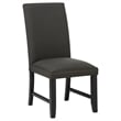Coaster Berning 19'' Fabric Upholstered Parson Side Chair in Charcoal