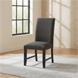 Coaster Berning 19'' Fabric Upholstered Parson Side Chair in Charcoal
