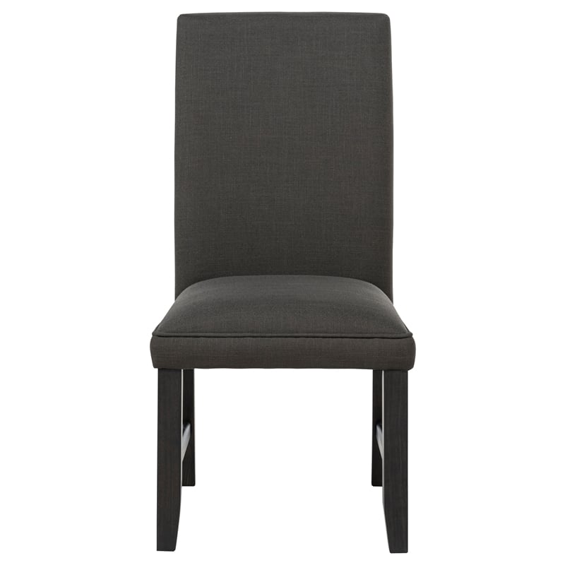 Coaster Berning 19'' Fabric Upholstered Parson Side Chair in Charcoal