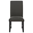 Coaster Berning 19'' Fabric Upholstered Parson Side Chair in Charcoal