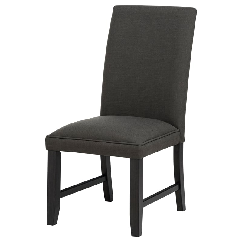 Coaster Berning 19'' Fabric Upholstered Parson Side Chair in Charcoal