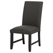 Coaster Berning 19'' Fabric Upholstered Parson Side Chair in Charcoal