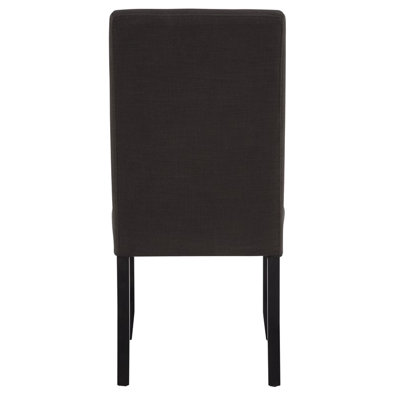 Coaster Berning 19'' Fabric Upholstered Parson Side Chair in Charcoal