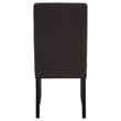 Coaster Berning 19'' Fabric Upholstered Parson Side Chair in Charcoal