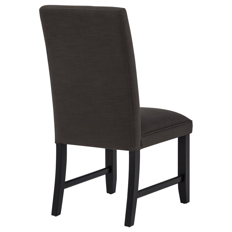 Coaster Berning 19'' Fabric Upholstered Parson Side Chair in Charcoal
