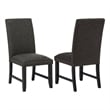 Coaster Berning 19'' Fabric Upholstered Parson Side Chair in Charcoal