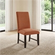 Coaster Berning 19'' Fabric Upholstered Parson Side Chair in Salmon