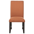 Coaster Berning 19'' Fabric Upholstered Parson Side Chair in Salmon