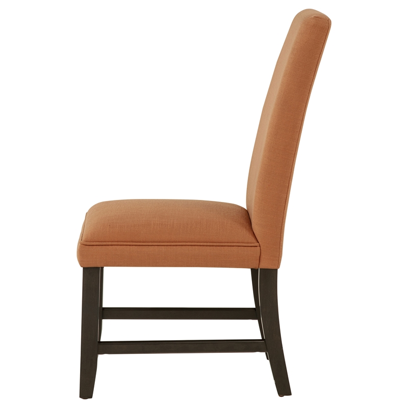 Coaster Berning 19'' Fabric Upholstered Parson Side Chair in Salmon